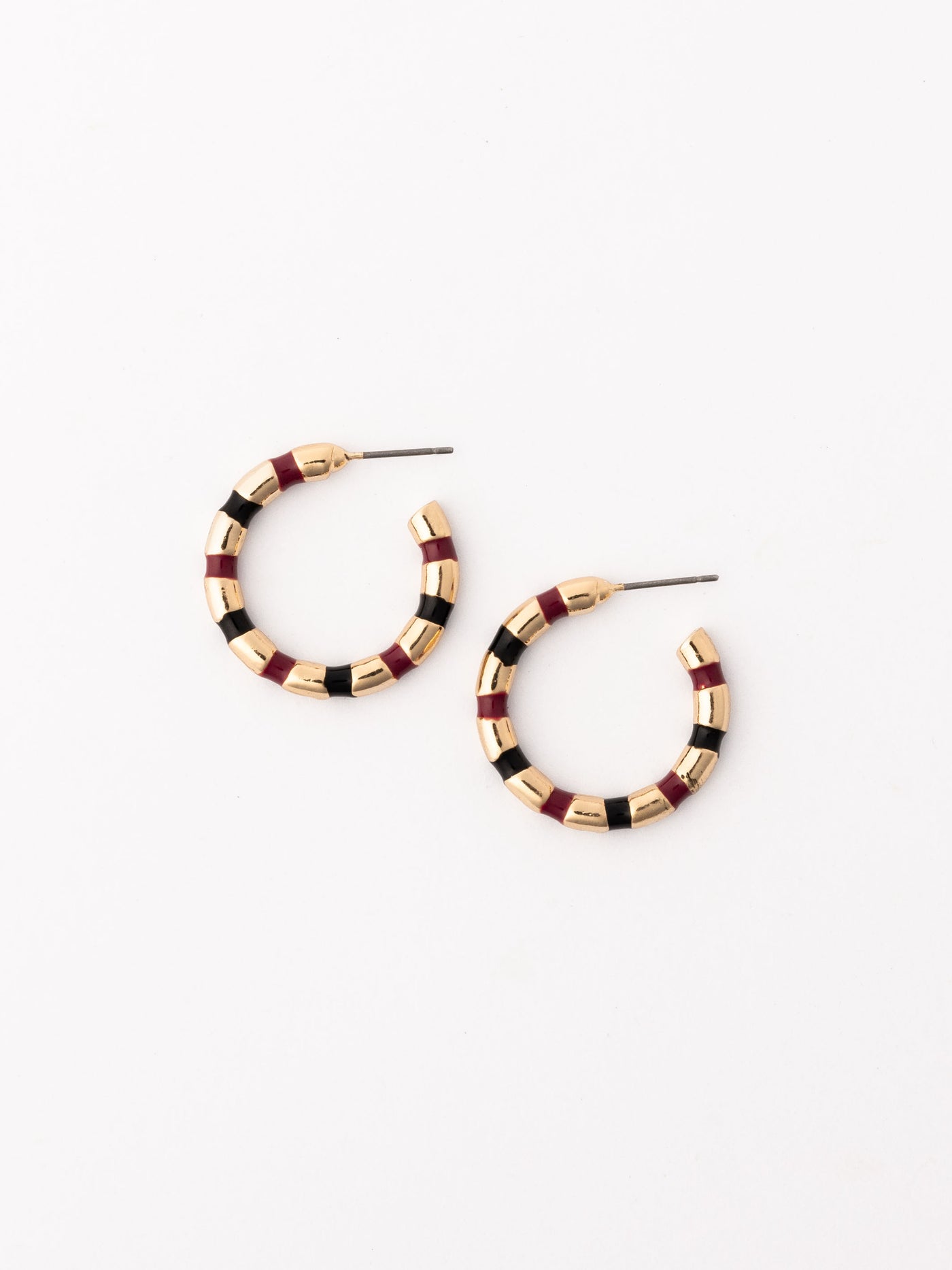 Nellie Earrings | Garnet + Black