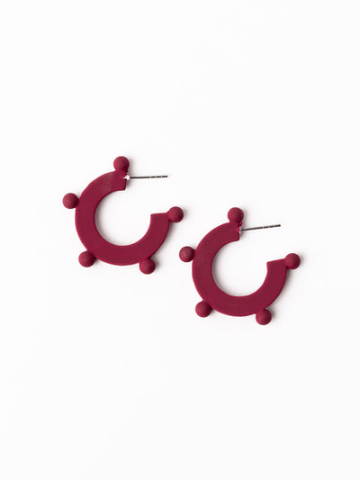 Astrid Earrings | Garnet