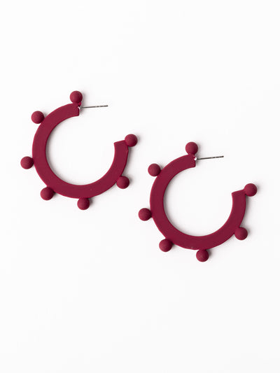Astrid Earrings | Garnet