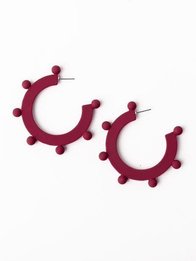 Astrid Earrings | Garnet