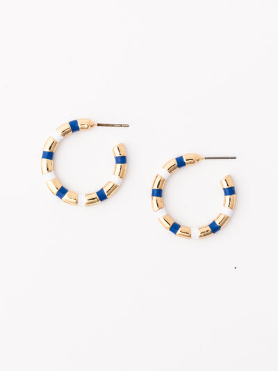 Nellie Earrings | Blue + White