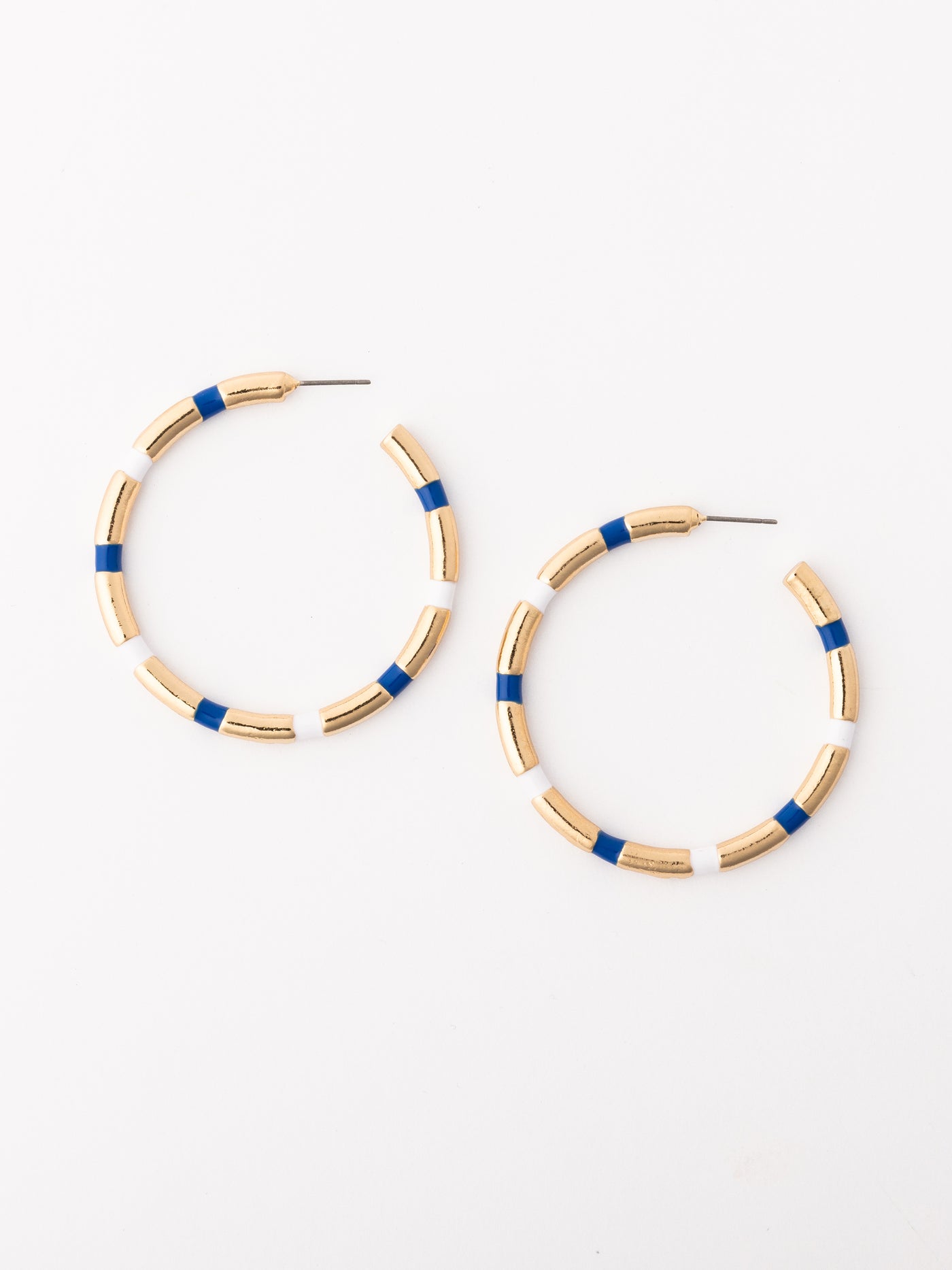Nellie Earrings | Blue + White