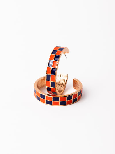 Sunny Earrings | Blue + Orange
