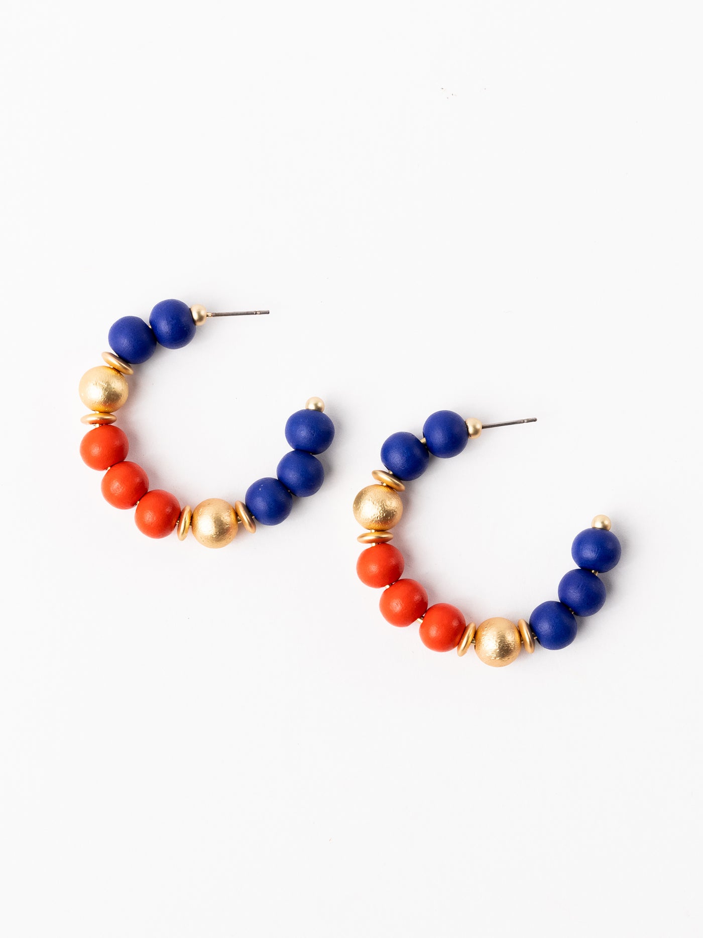 Janette Earrings | Blue + Orange