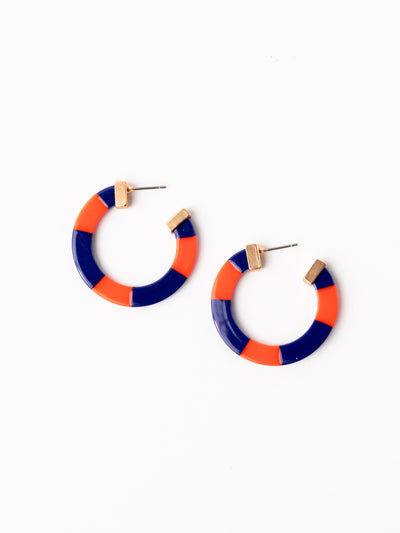Melody Earrings | Blue + Orange