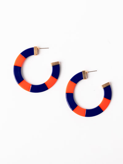 Melody Earrings | Blue + Orange
