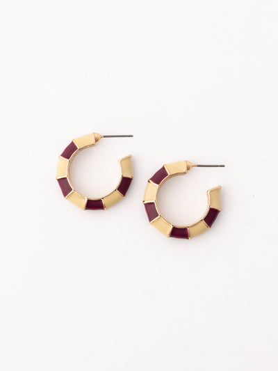 Ashlynn Earrings | Garnet + Gold