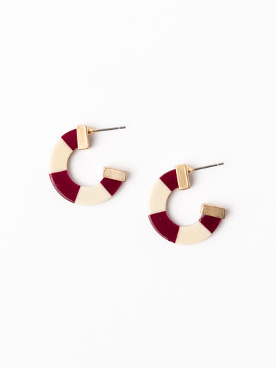 Melody Earrings | Garnet + Gold