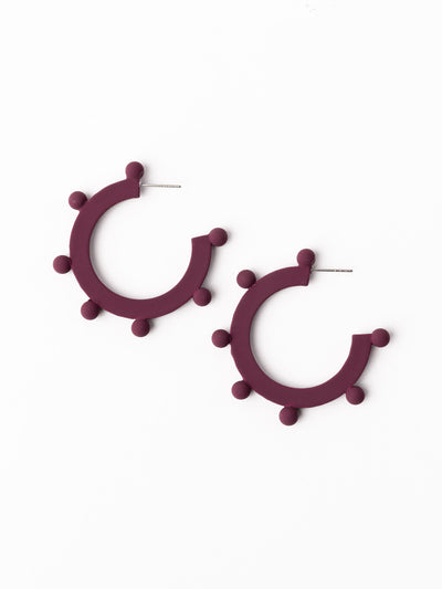 Astrid Earrings | Garnet