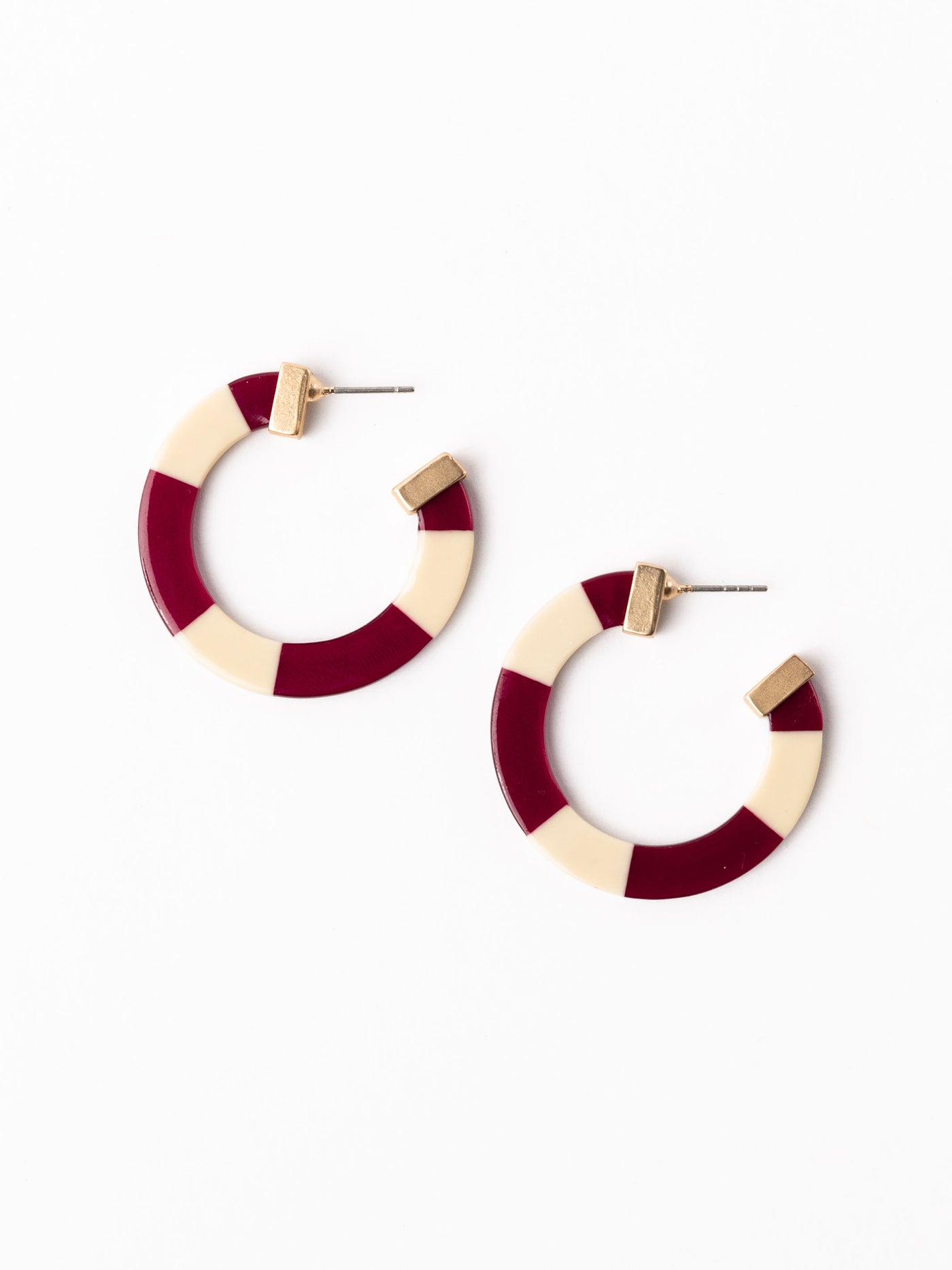 Melody Earrings | Garnet + Gold