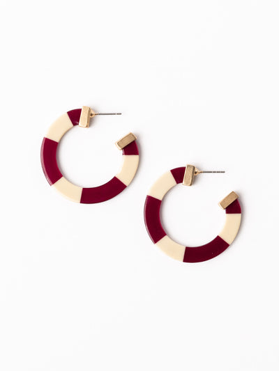 Melody Earrings | Garnet + Gold