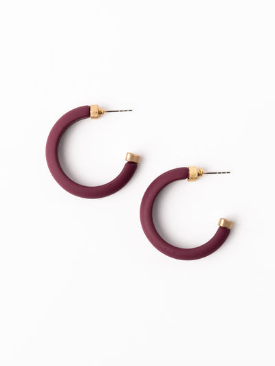 Amanda Earrings | Garnet