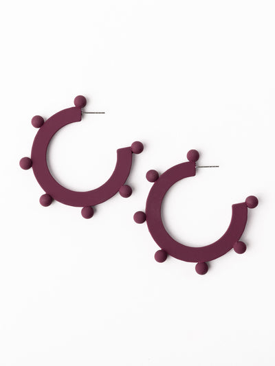 Astrid Earrings | Garnet