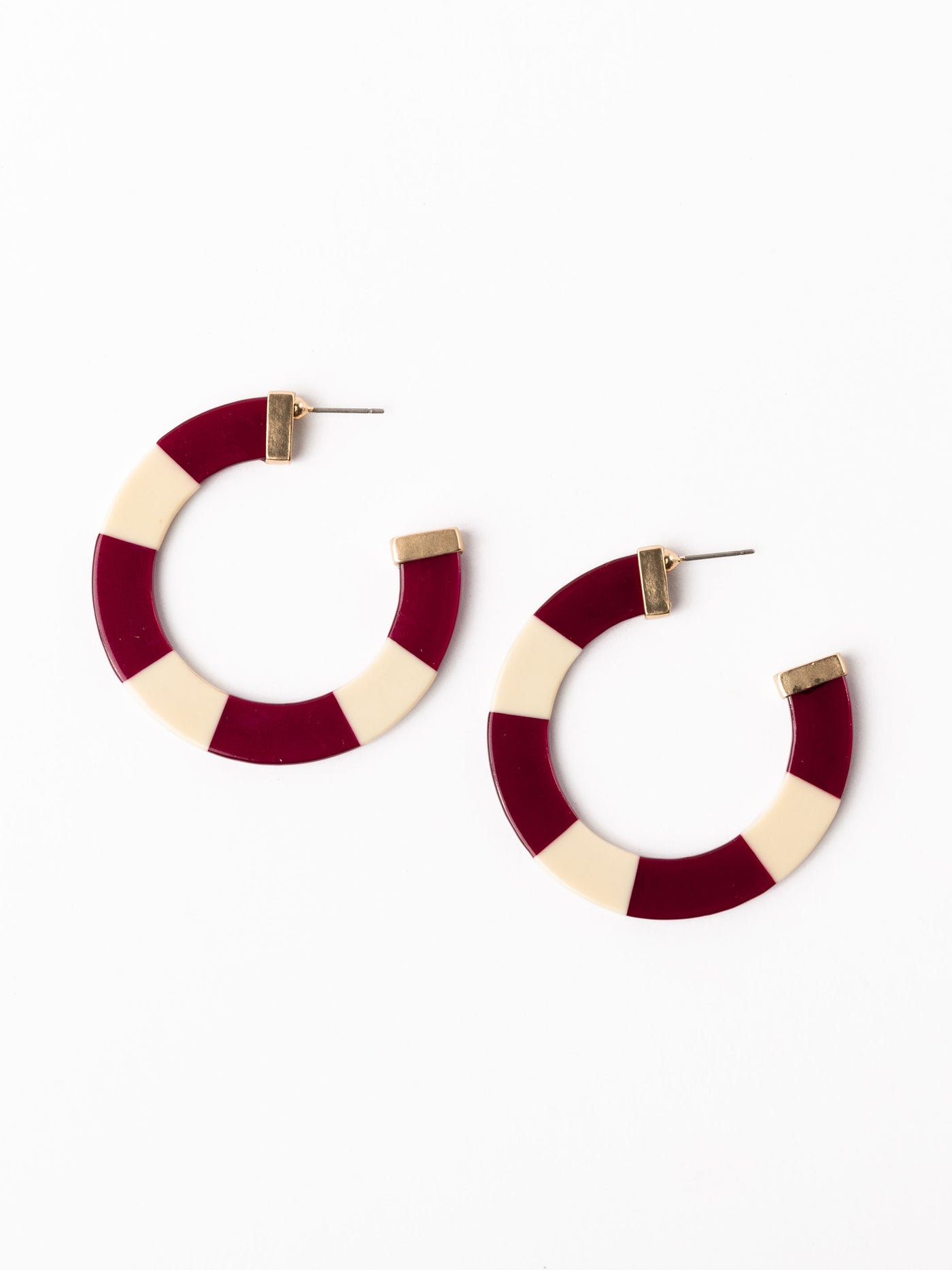 Melody Earrings | Garnet + Gold