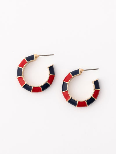 Ashlynn Earrings | Red + Blue