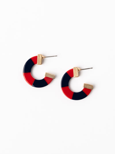 Melody Earrings | Red + Blue