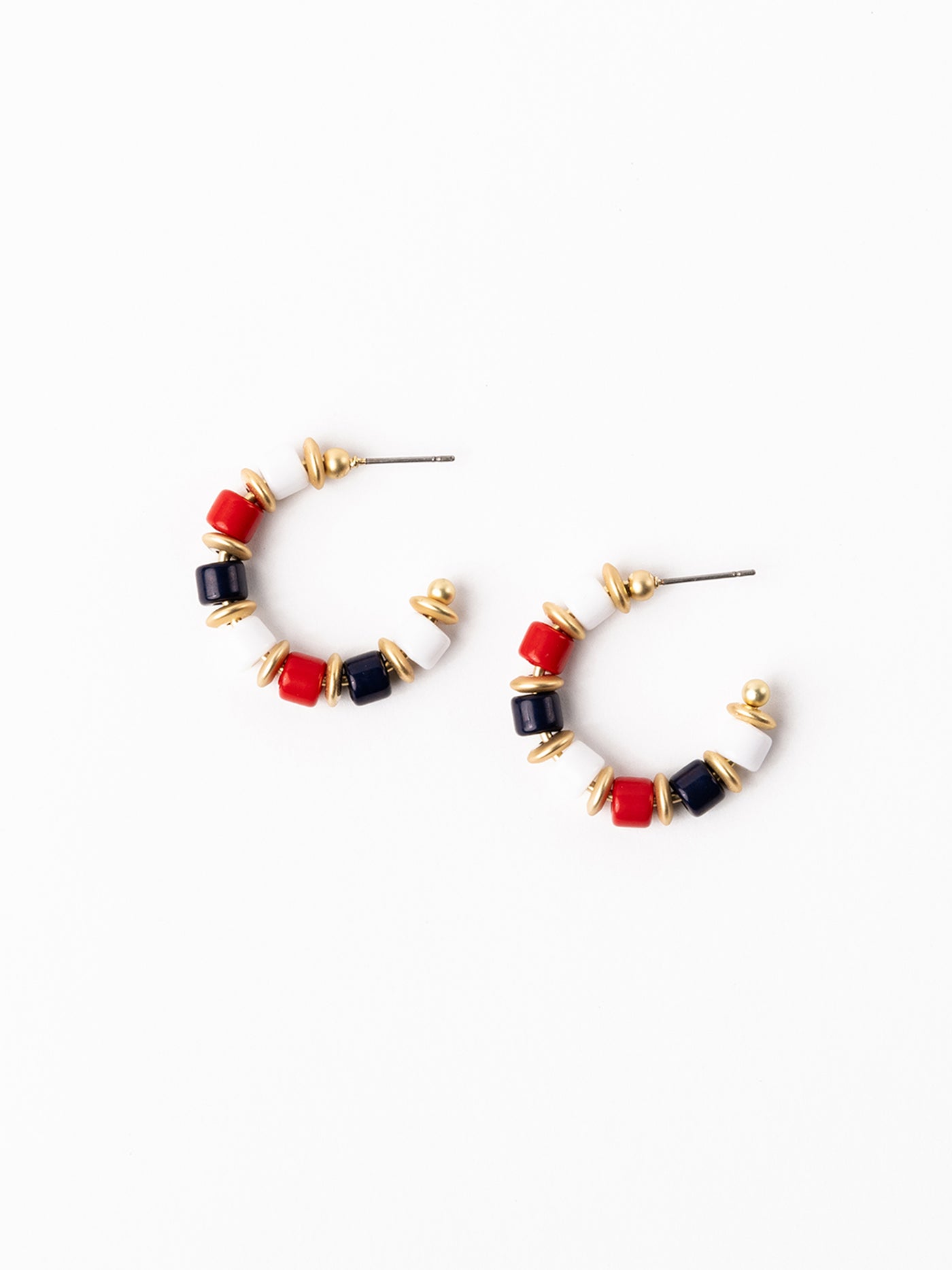 Cara Earrings | Red + Blue