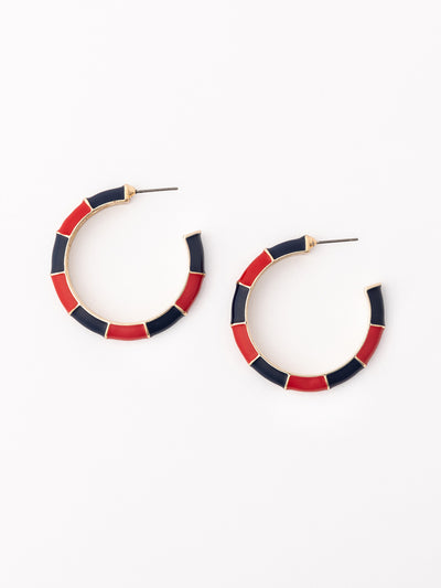 Ashlynn Earrings | Red + Blue