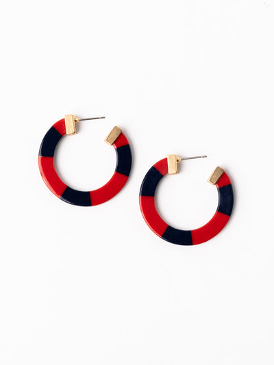 Melody Earrings | Red + Blue