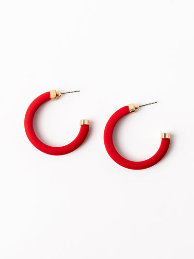 Amanda Earrings | Red