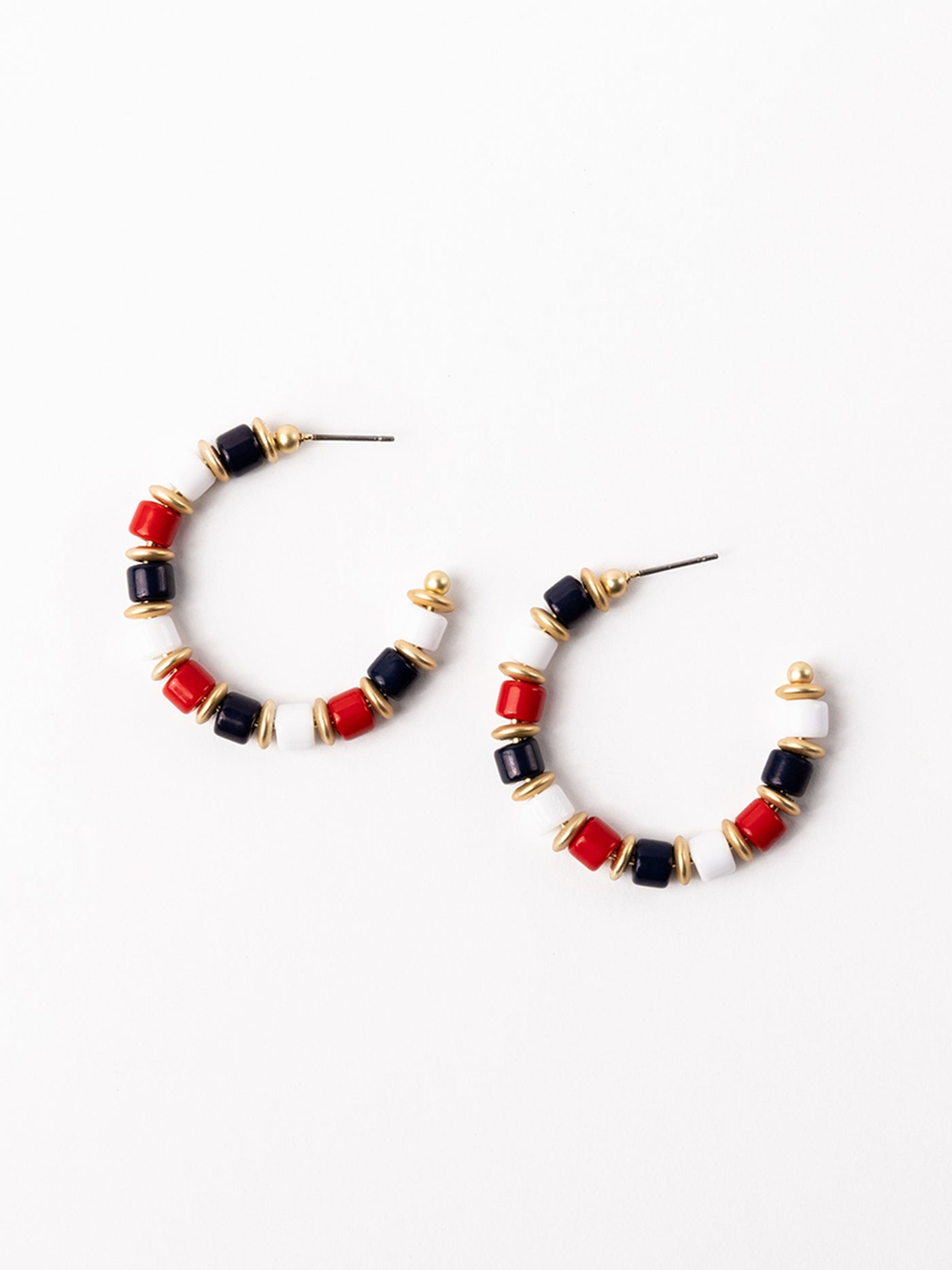 Cara Earrings | Red + Blue