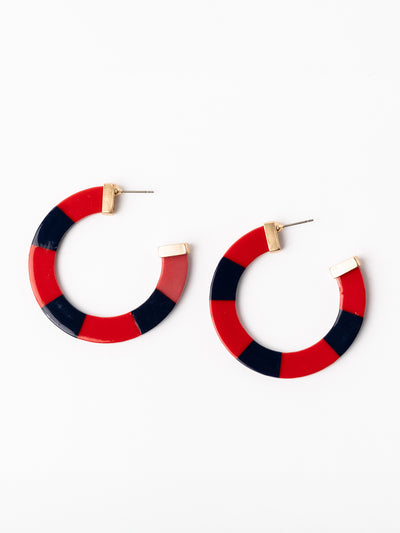 Melody Earrings | Red + Blue