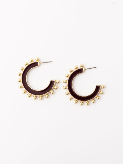 Hadley Earrings | Maroon