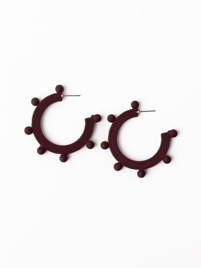 Astrid Earrings | Maroon