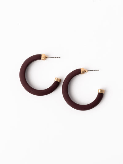 Amanda Earrings | Maroon