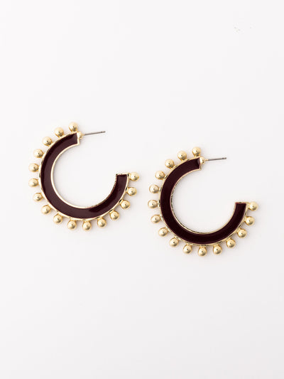 Hadley Earrings | Maroon