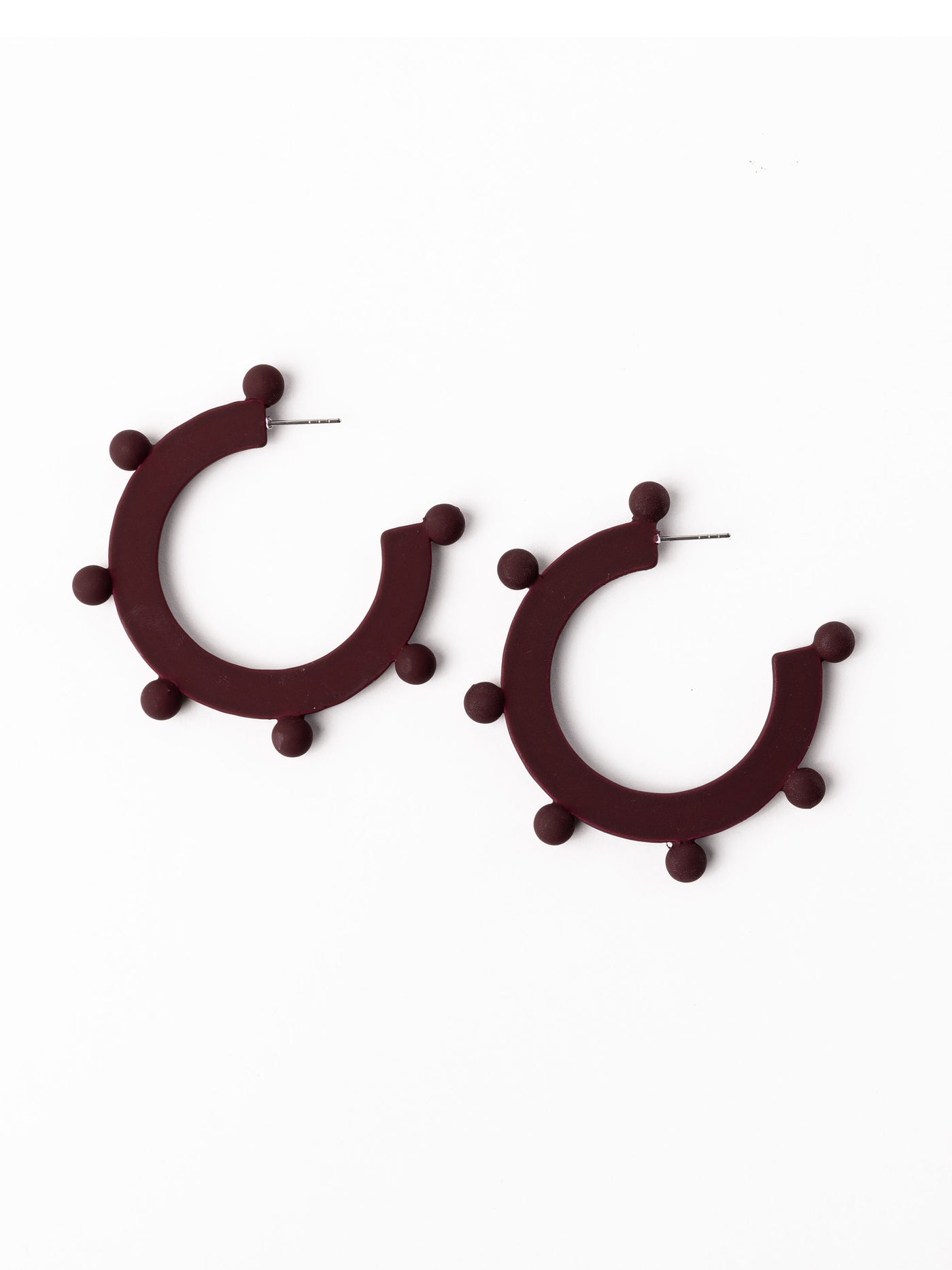 Astrid Earrings | Maroon