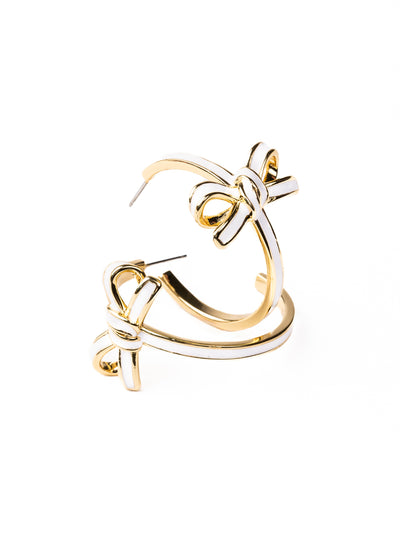 Luxe Bow Hoop Earrings