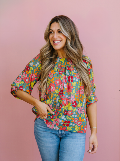 Whitney Top | Hopeful Romantic Teal