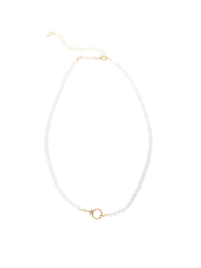 Thea Luxe Beaded Necklace | White