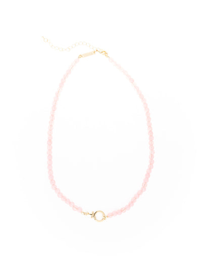 Thea Luxe Beaded Necklace | Blush