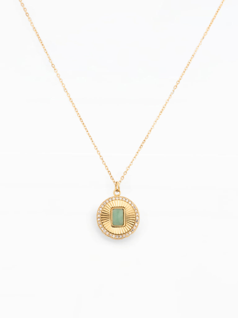 Louise Waterproof Necklace | Aventurine – MICHELLE MCDOWELL