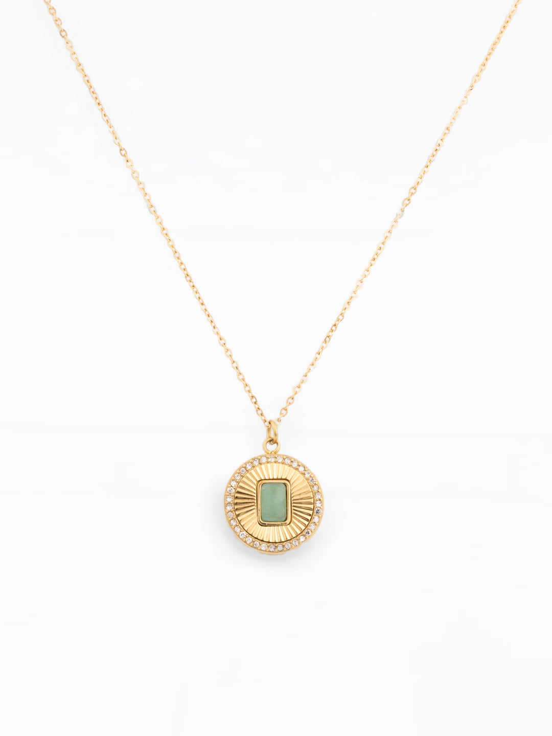 SECTION larvik stone necklace 深水 Louise Waterproof Necklace | Aventurine – MICHELLE MCDOWELL