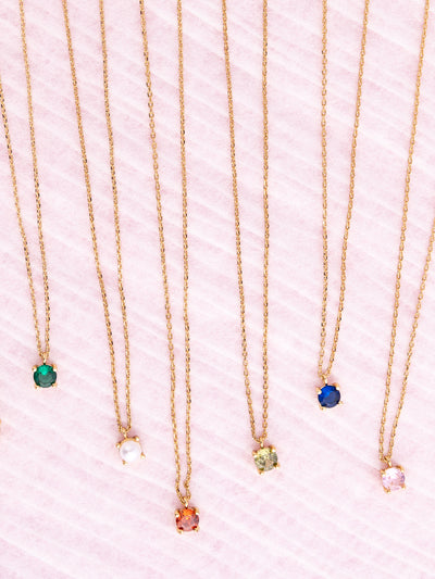 MM Girl Birthstone Necklaces