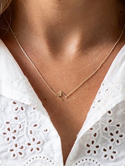 Luxe Delicate Initial Necklace | Gold