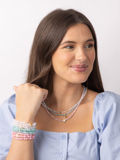 Paris Initial Bracelets