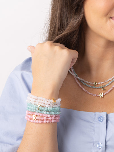 Paris Initial Bracelets