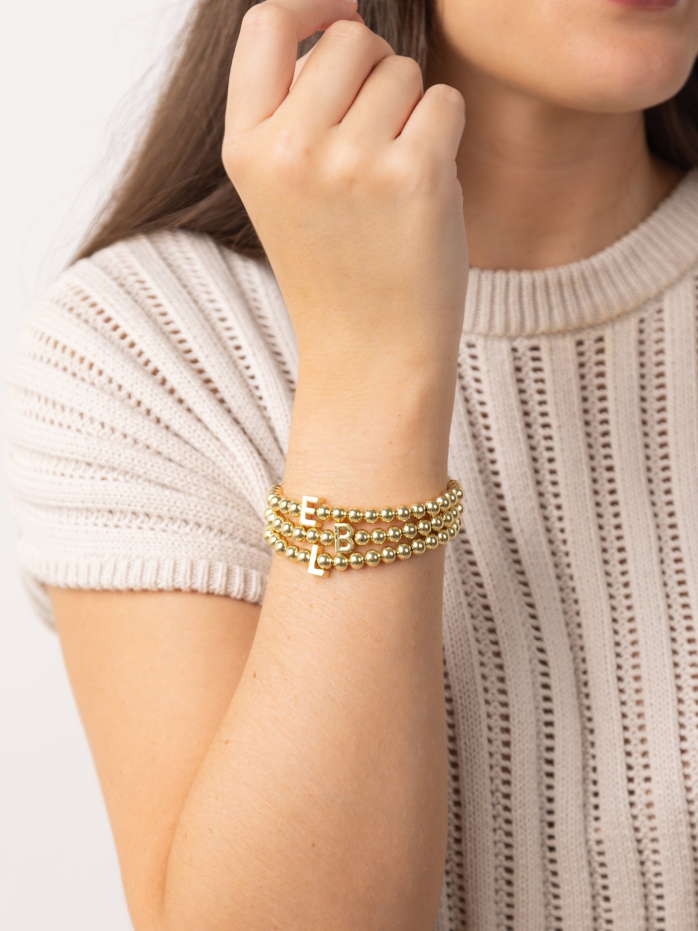 Meredith Luxe Initial Bracelets