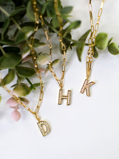 Emma Luxe Initial Necklace
