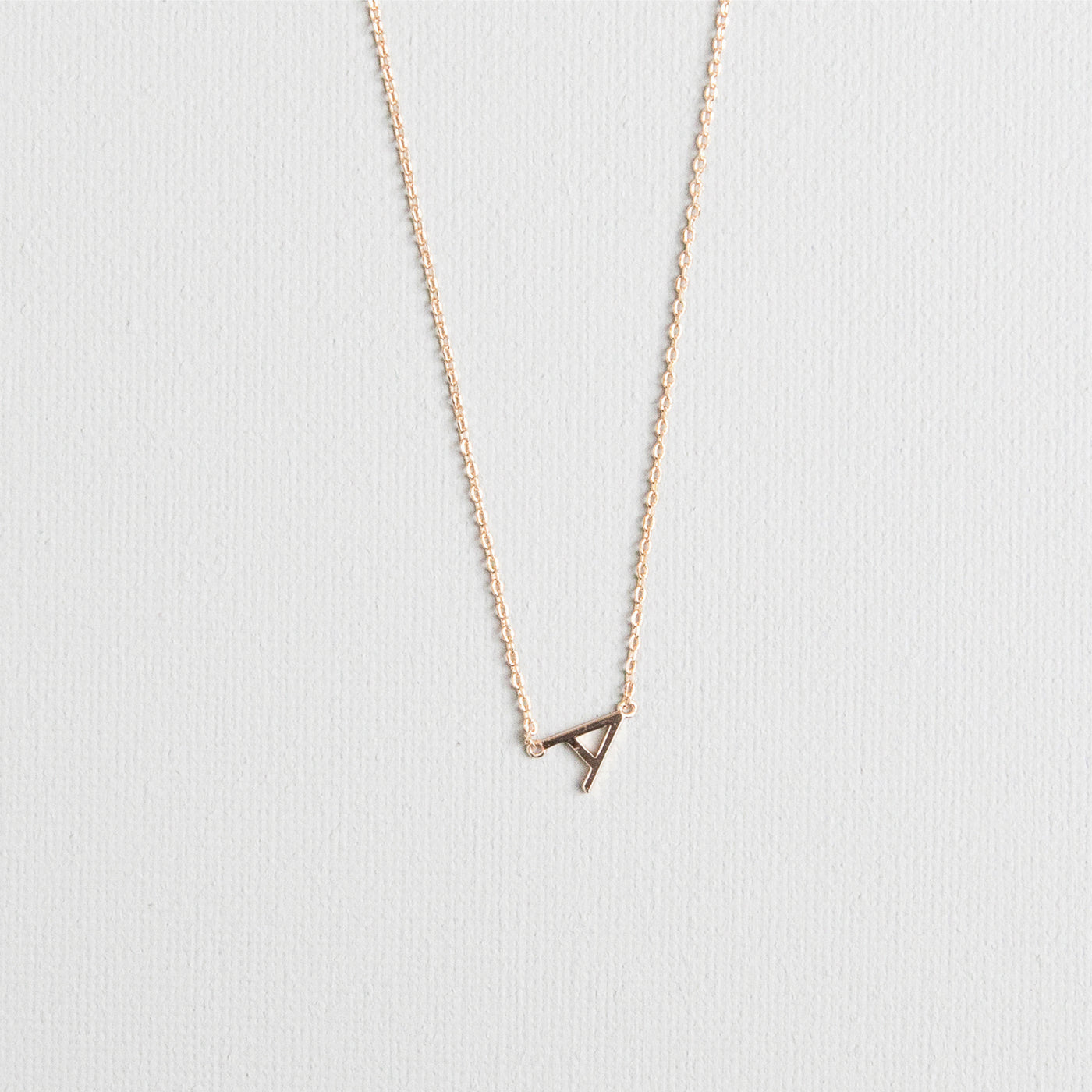 Luxe Delicate Initial Necklace | Gold