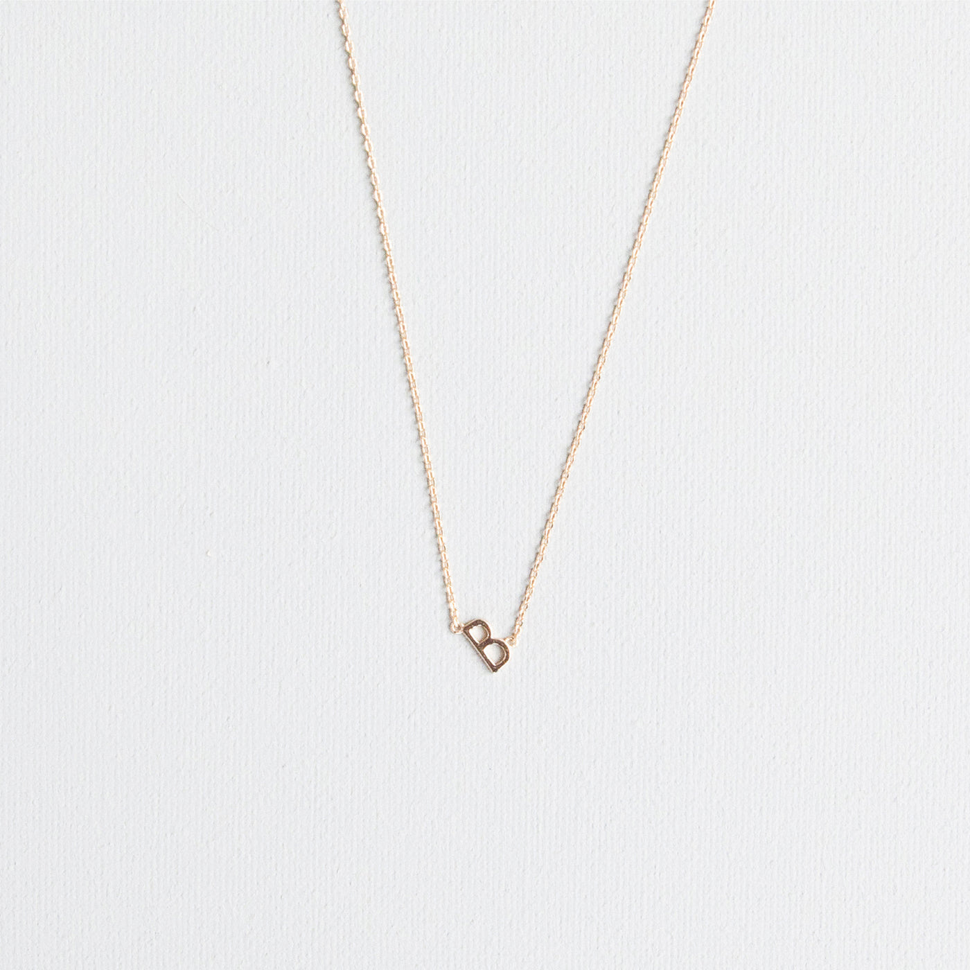 Luxe Delicate Initial Necklace | Gold