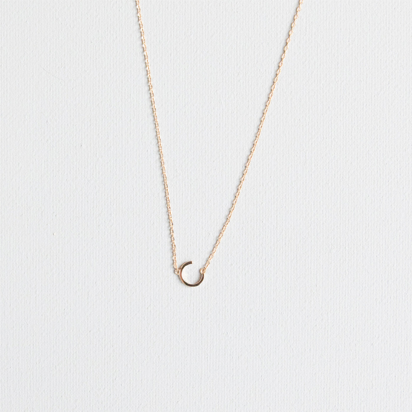 Luxe Delicate Initial Necklace | Gold