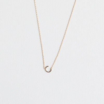 Luxe Delicate Initial Necklace | Gold