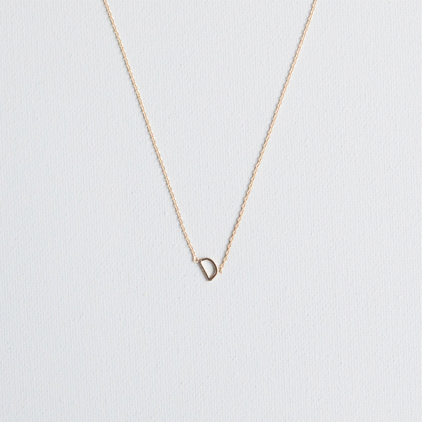Luxe Delicate Initial Necklace | Gold
