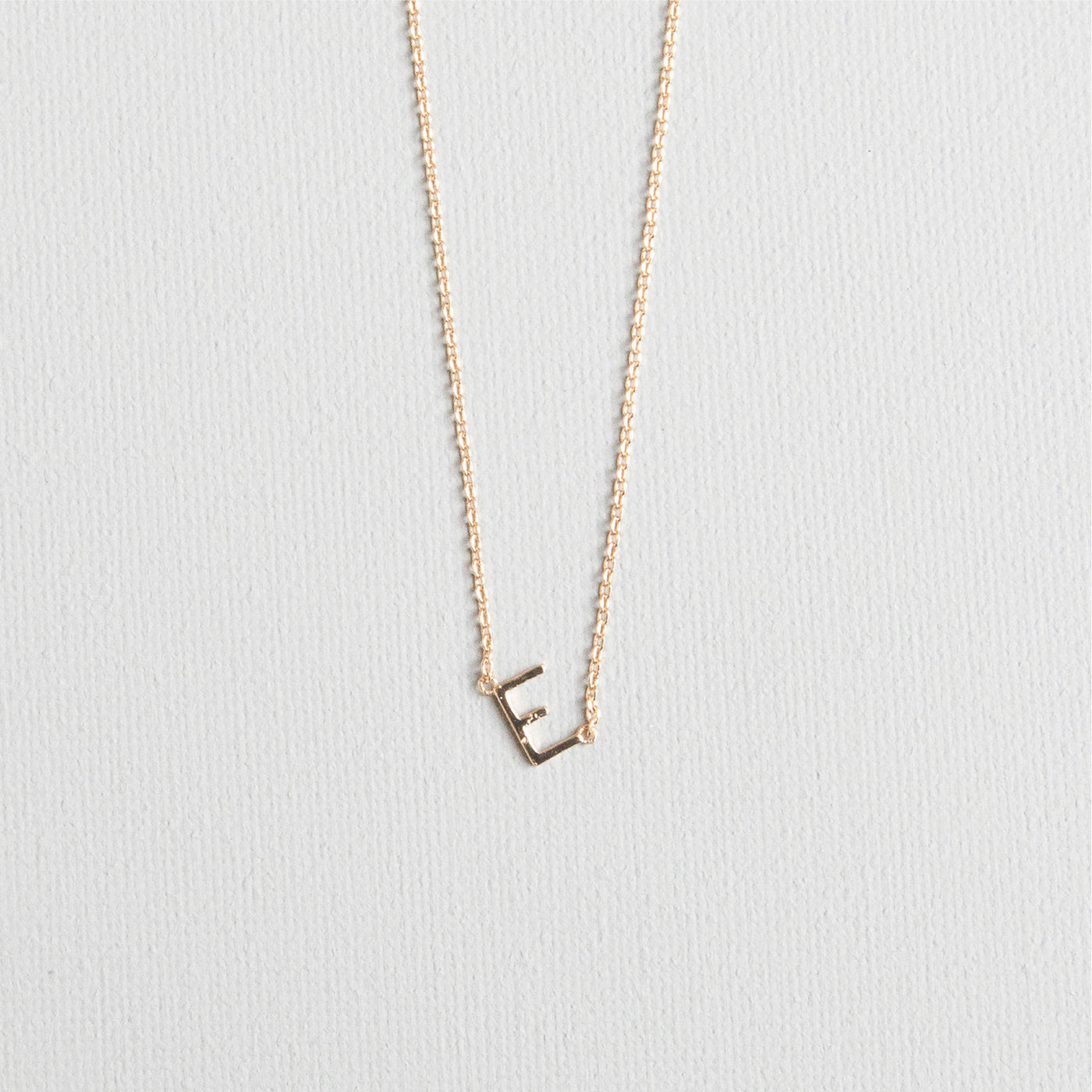 Luxe Delicate Initial Necklace | Gold