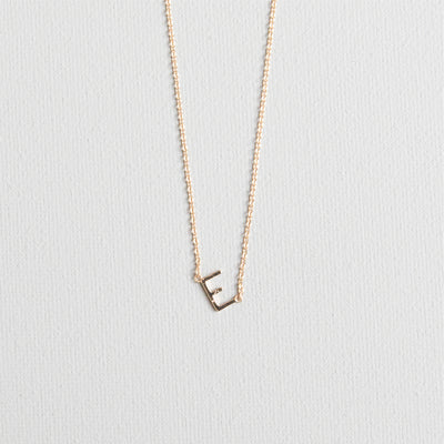 Luxe Delicate Initial Necklace | Gold